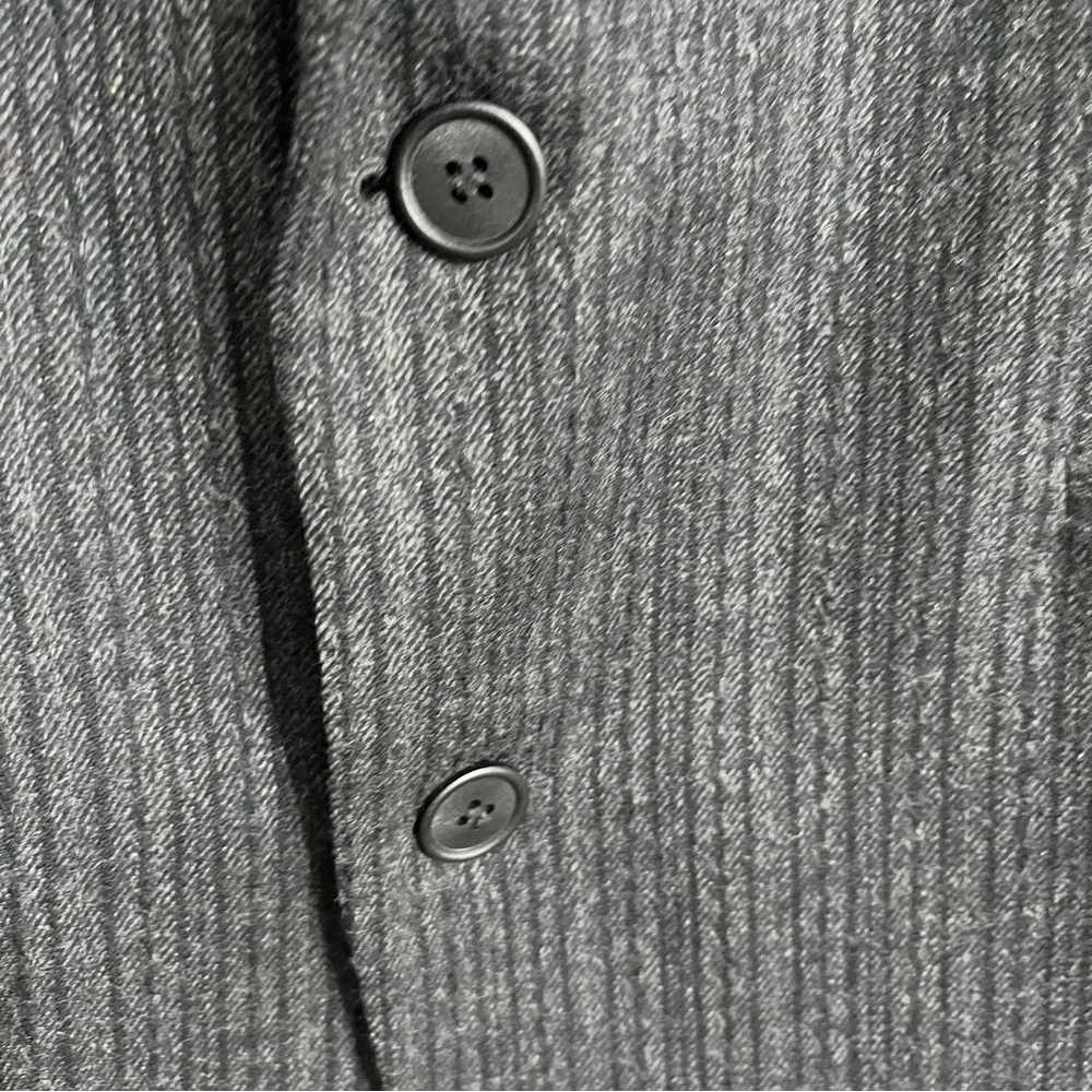 Men’s Vistula Made In Poland Pure Wool Blazer Suit Jacket 42 Regular Gray Stripe